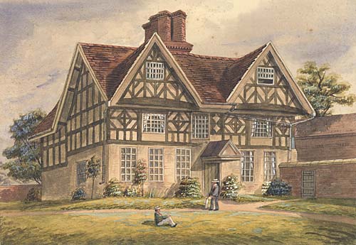 Old Hall watercolour (Handsworth Historical Society)