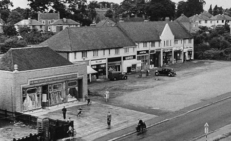 Birmingham Road shops in 1950's