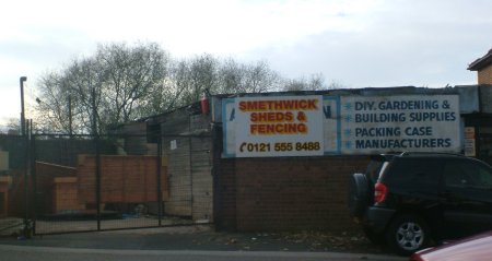 1a Old Walsall Road, Smethwick Sheds and Fencing in 2007