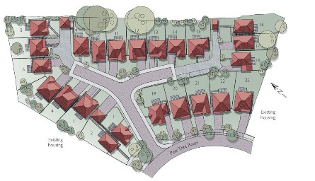 Plan of Pear Tree Gardens