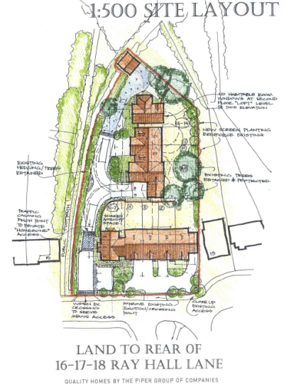 Plan of Ray Hall development