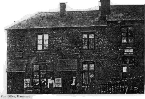 Hamstead Post Office Row c.1900
