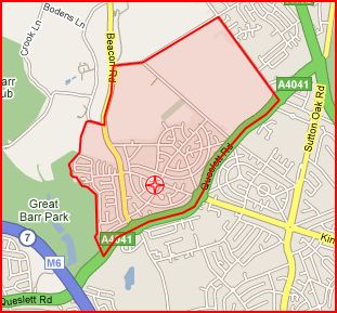 Pheasey Parish Boundary