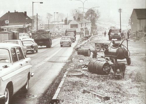 Widening of Newton Road in 1964