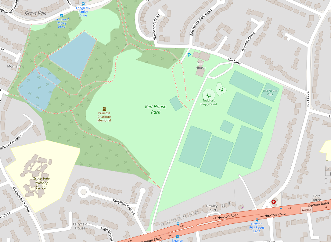 map of red house park