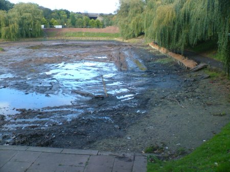 draining the top pool